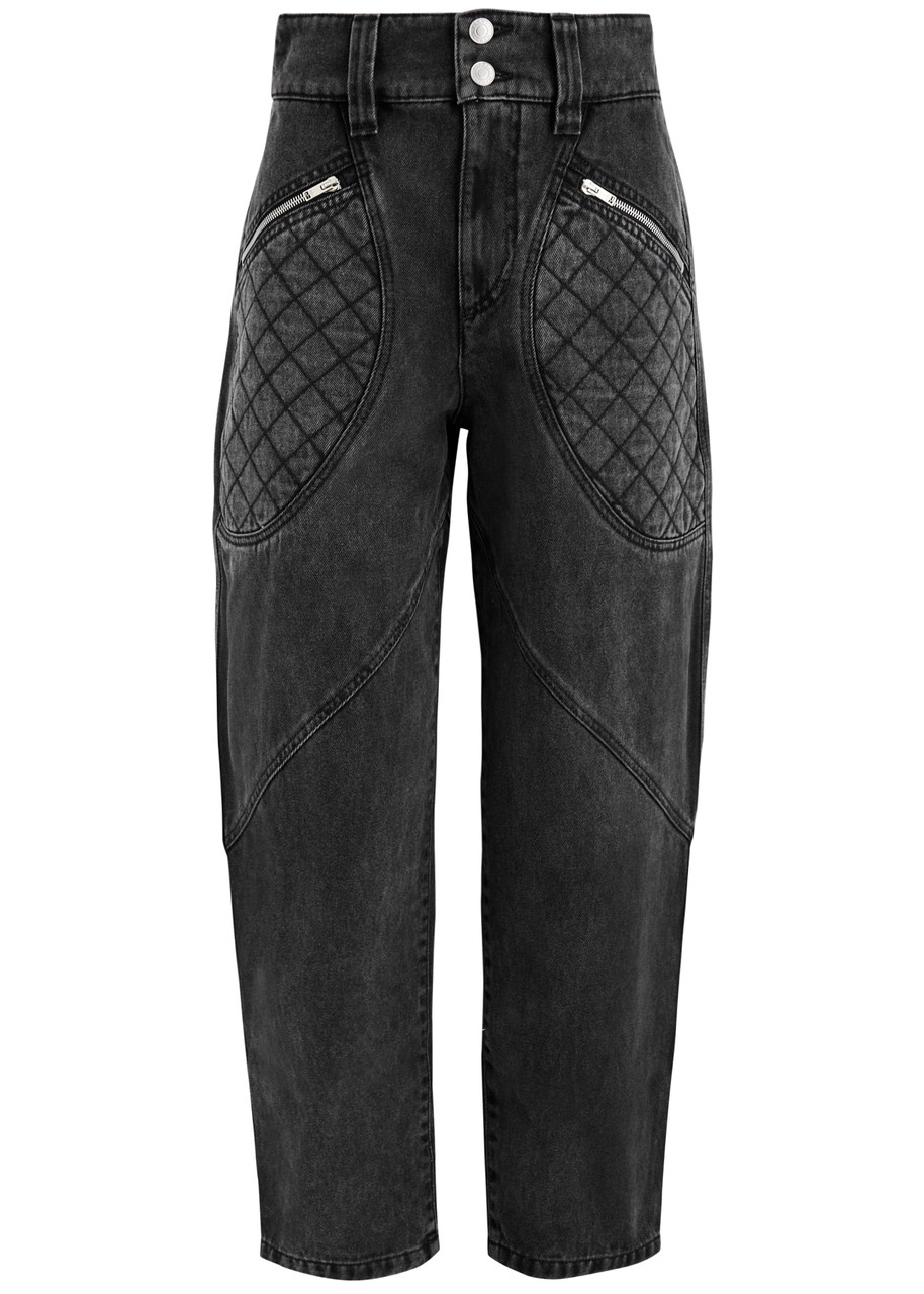Isabel Marant Catarina Tapered-leg Jeans – Grey – S Isabel Marant Catarina Tapered-leg Jeans – Grey – S