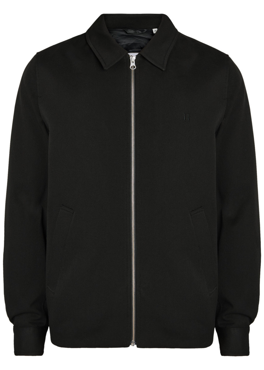 Les Deux Coach Logo-embroidered Twill Jacket – Black Les Deux Coach Logo-embroidered Twill Jacket – Black