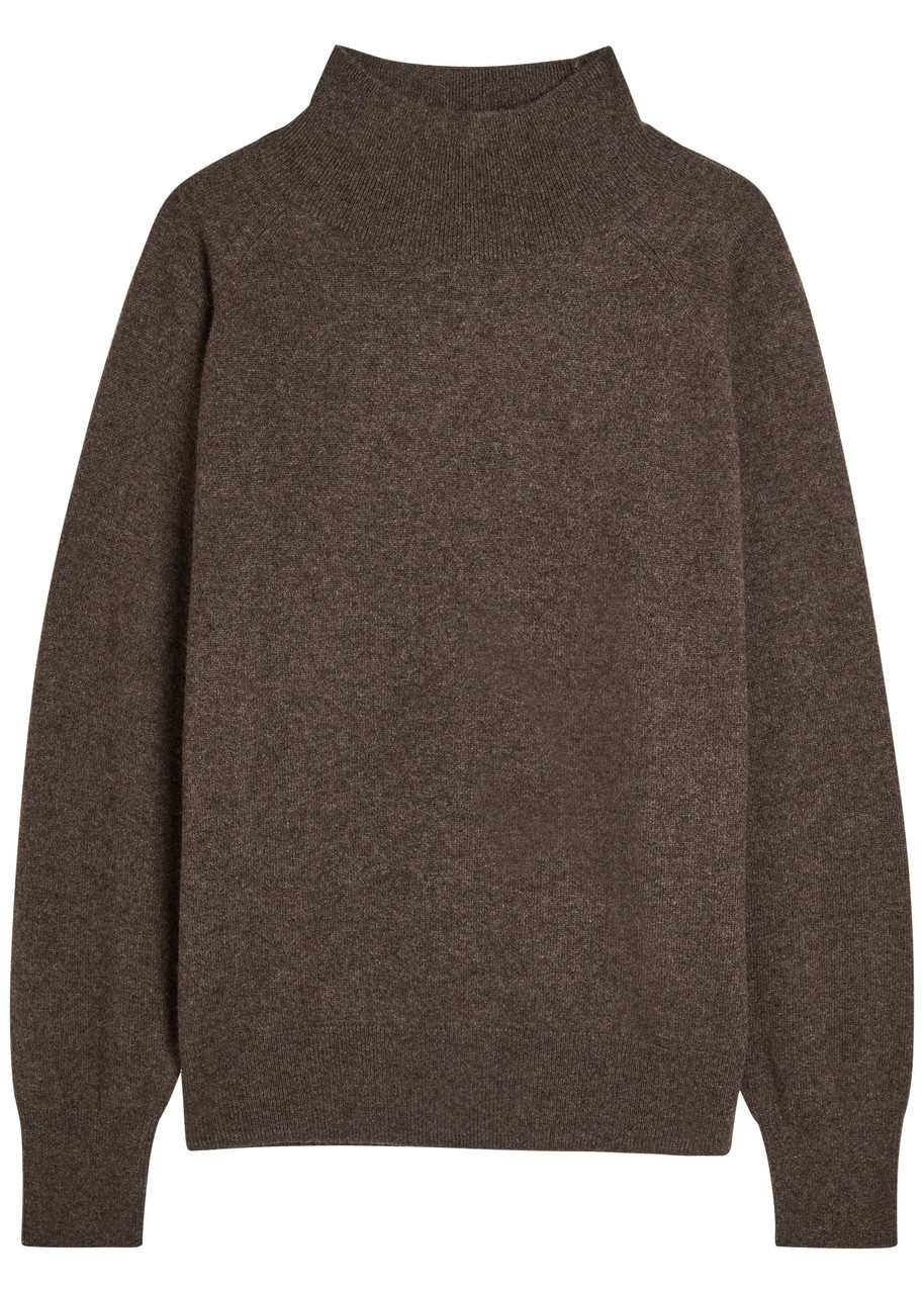 Reformation Merritt Turtleneck Cashmere Jumper – Brown – M M