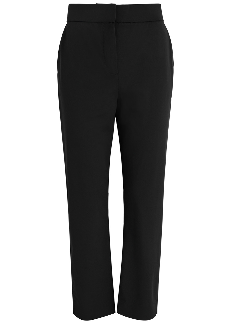 Max Mara Leisure Golf Cropped Stretch-jersey Trousers – Black – M M Max Mara Leisure Golf Cropped Stretch-jersey Trousers – Black – M M