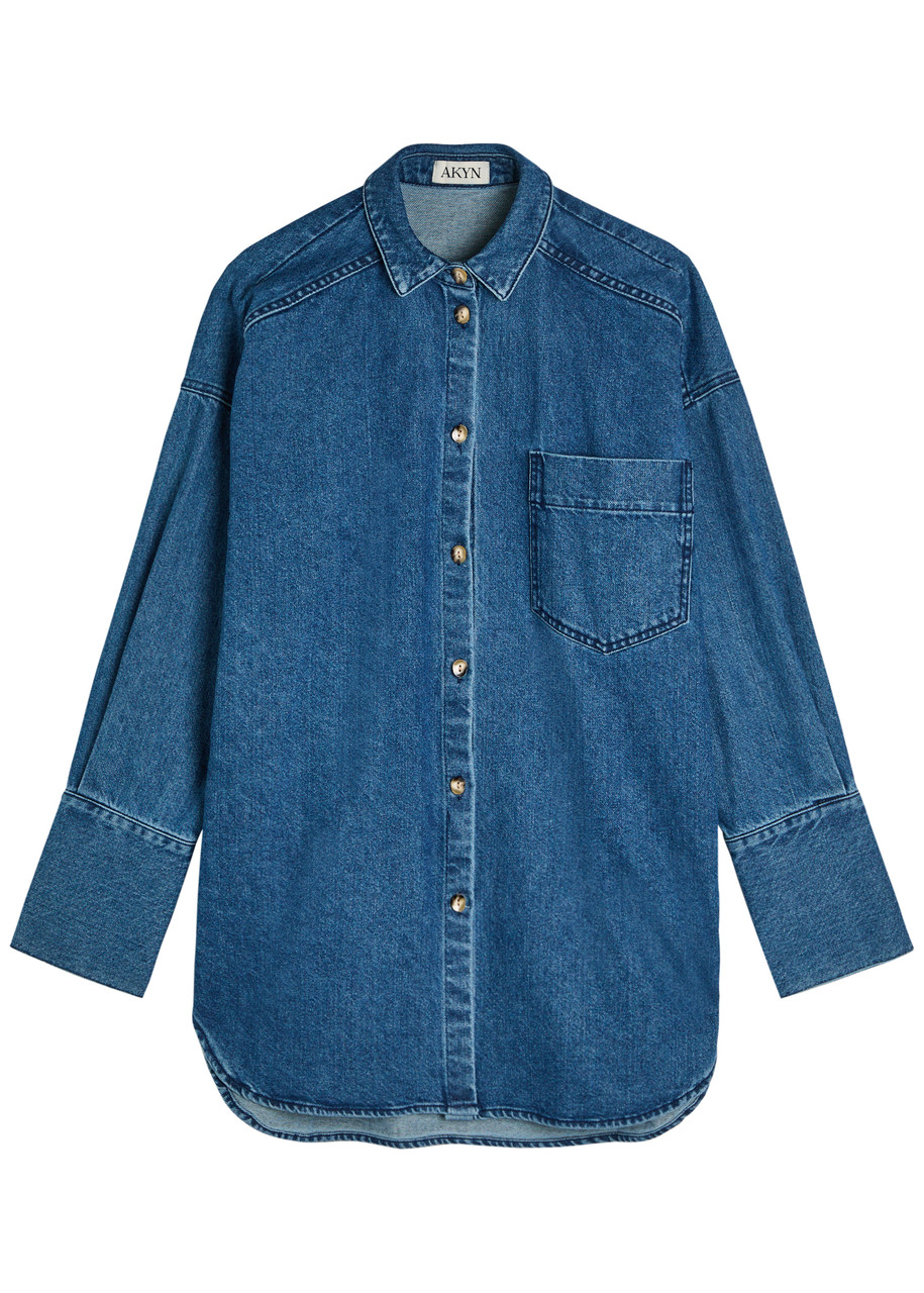 Akyn Fenella Denim Shirt – Blue – S – S Akyn Fenella Denim Shirt – Blue – S – S