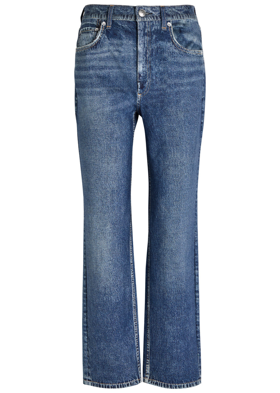 Rag & Bone Miramar Harlow Jeans-print Trousers – Indigo – W – S Rag & Bone Miramar Harlow Jeans-print Trousers – Indigo – W – S