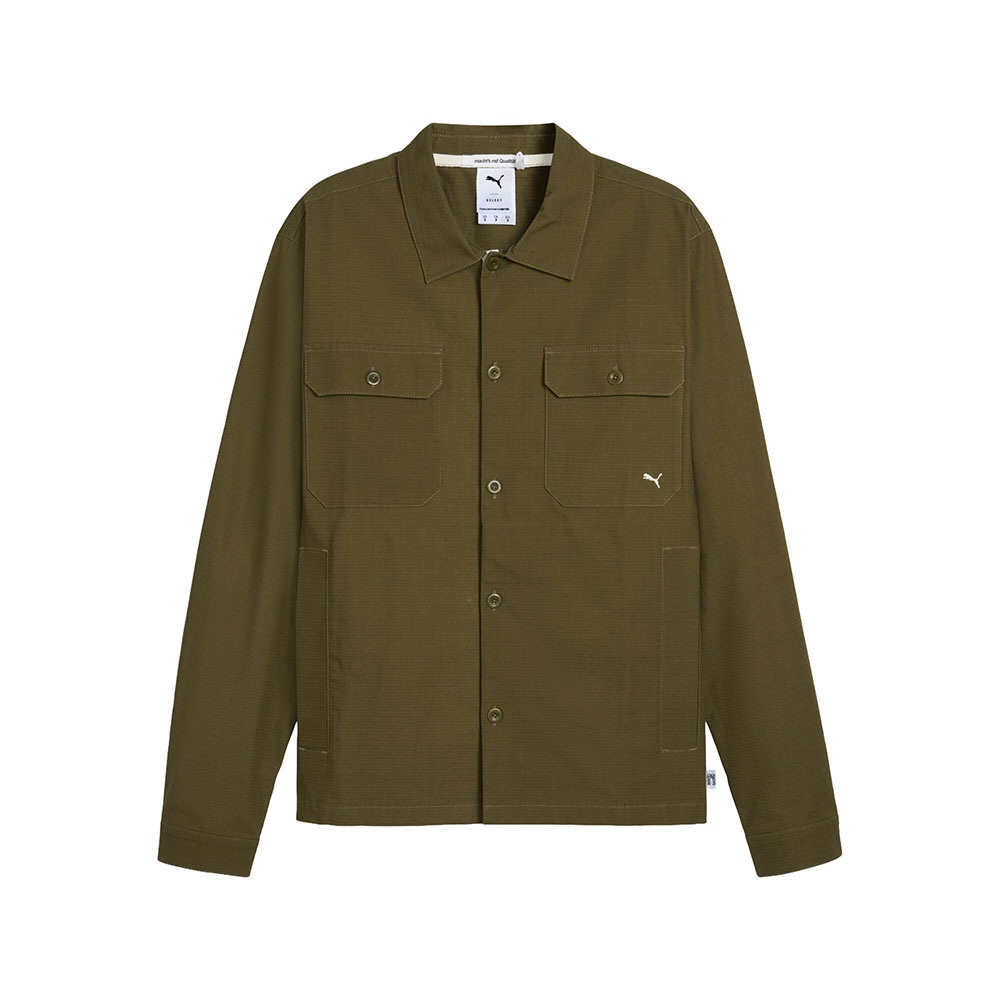 PUMA MMQ Ripstop Overshirt Button Down Jacket PUMA MMQ Ripstop Overshirt Button Down Jacket