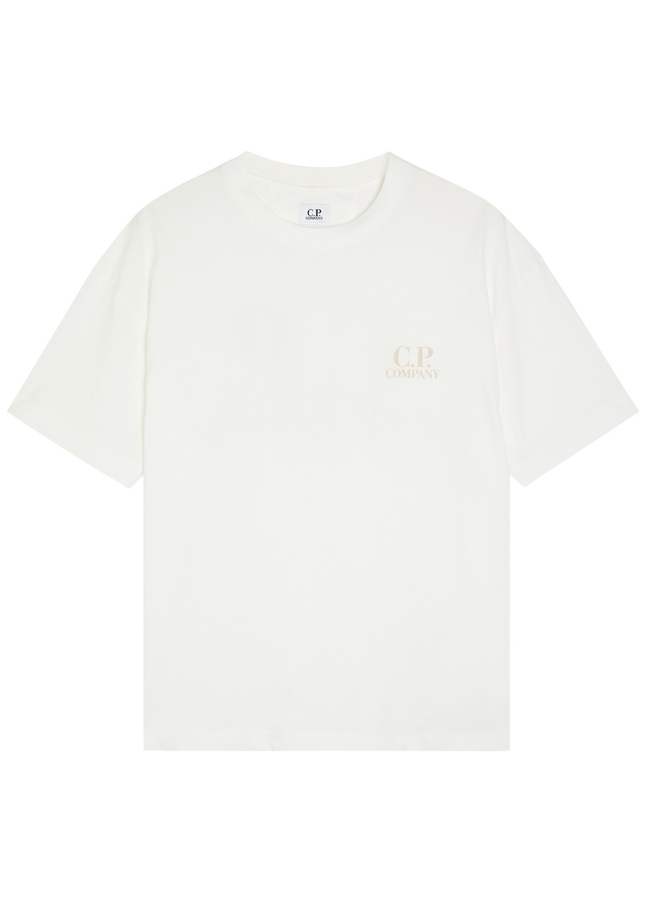 C.P. Company Logo Print Cotton shirt – White C.P. Company Logo Print Cotton shirt – White