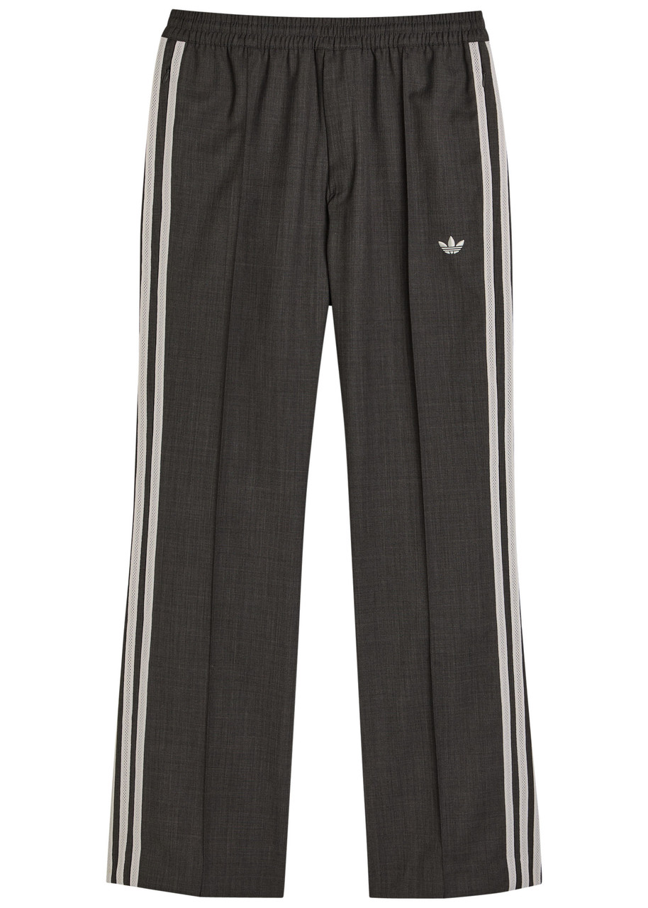 Adidas X Wales Bonner X Wales Bonner Straight-leg Wool-blend Trousers – Dark Grey – S – S Adidas X Wales Bonner X Wales Bonner Straight-leg Wool-blend Trousers – Dark Grey – S – S