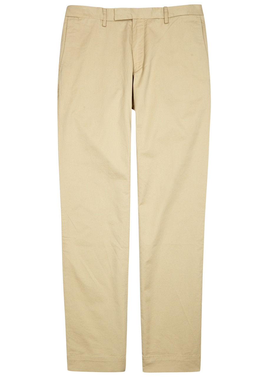 Polo Ralph Lauren Taupe Slim-leg Stretch Cotton Chinos, Chinos, Beige – W Polo Ralph Lauren Taupe Slim-leg Stretch Cotton Chinos, Chinos, Beige – W
