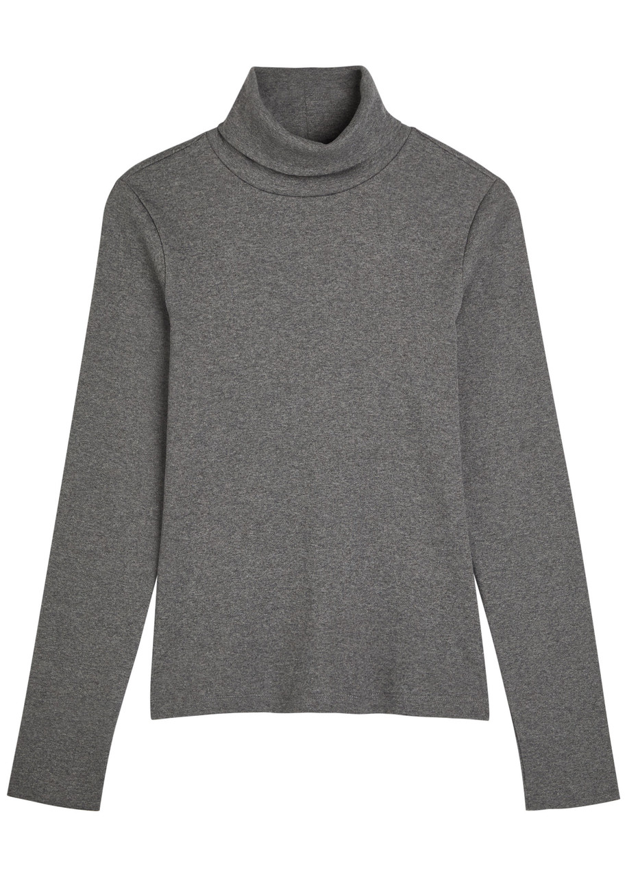 Flore Flore Dinah Turtleneck Cotton top – Grey – L L