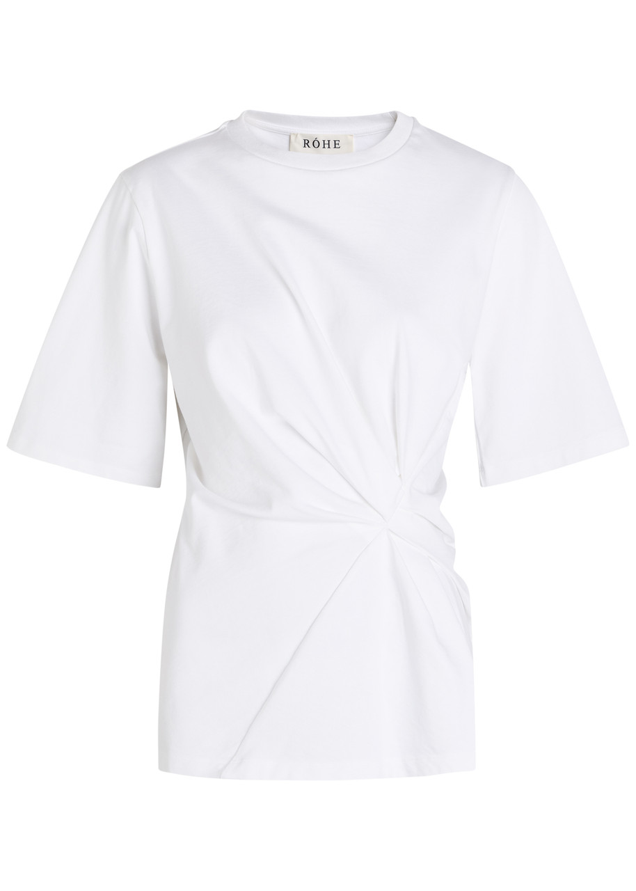 Rohe Gathered Cotton shirt – White – S Rohe Gathered Cotton shirt – White – S