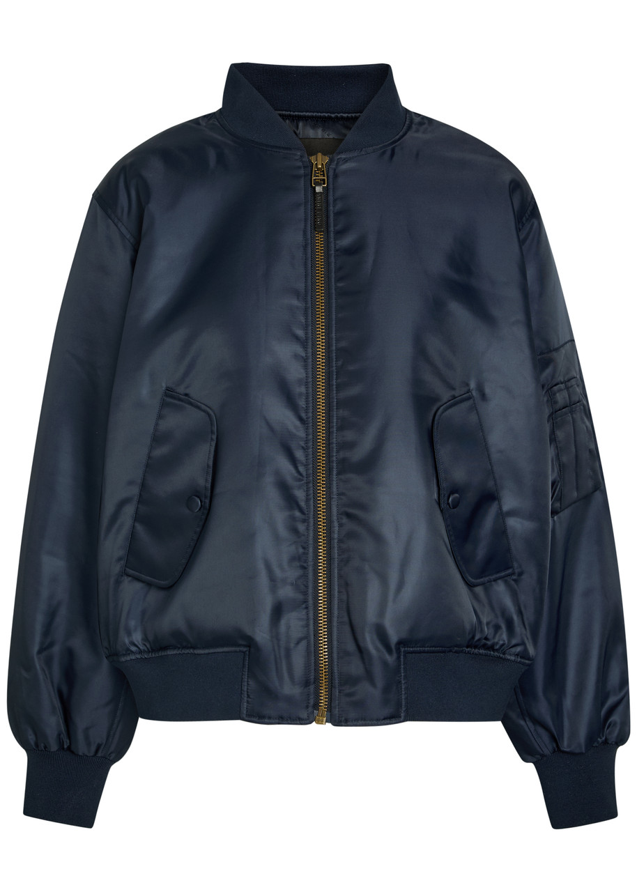 Anine Bing Leon Padded Shell Bomber Jacket – Navy – S – S Anine Bing Leon Padded Shell Bomber Jacket – Navy – S – S