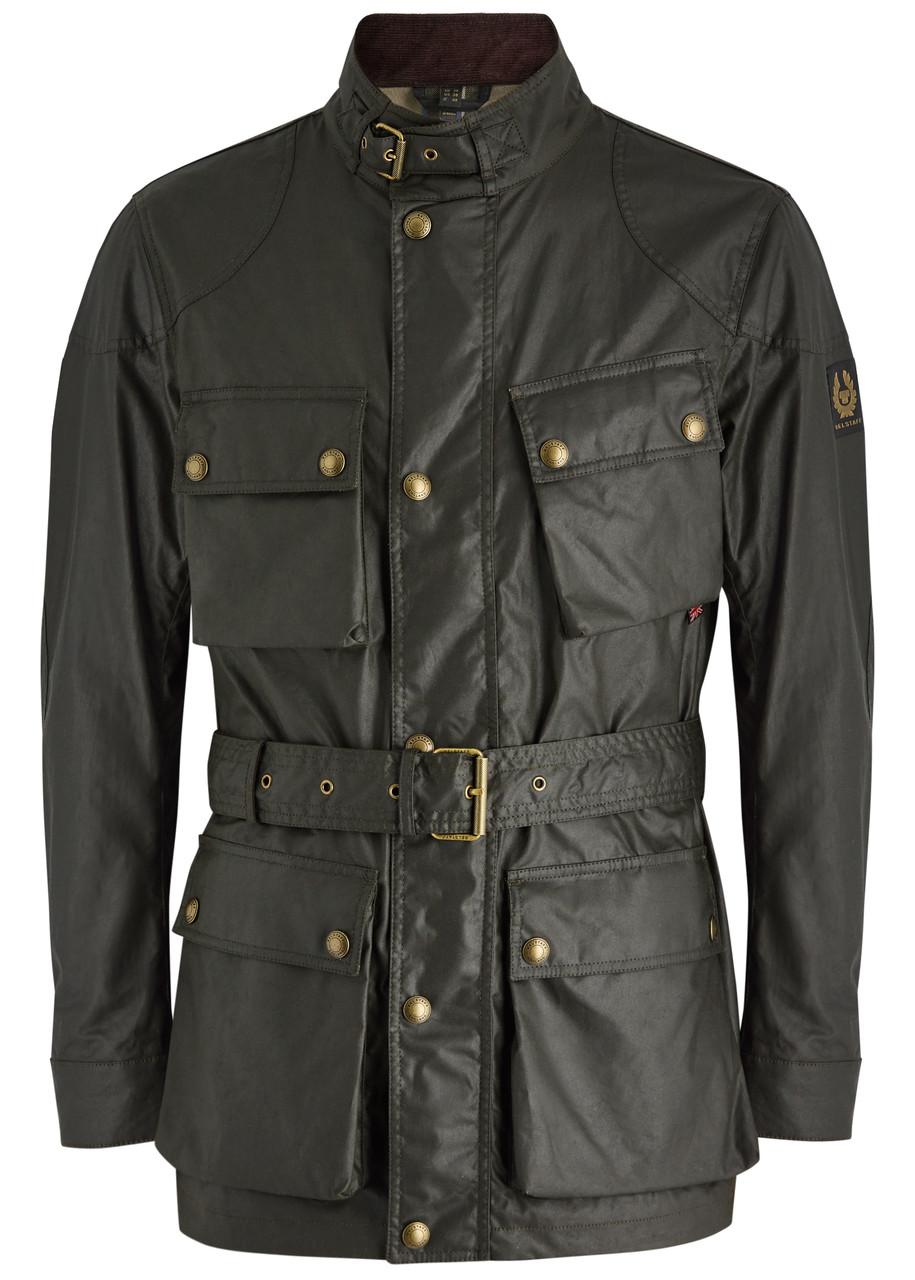 Belstaff Trialmaster Waxed Cotton Jacket – Khaki – IT L Belstaff Trialmaster Waxed Cotton Jacket – Khaki – IT L