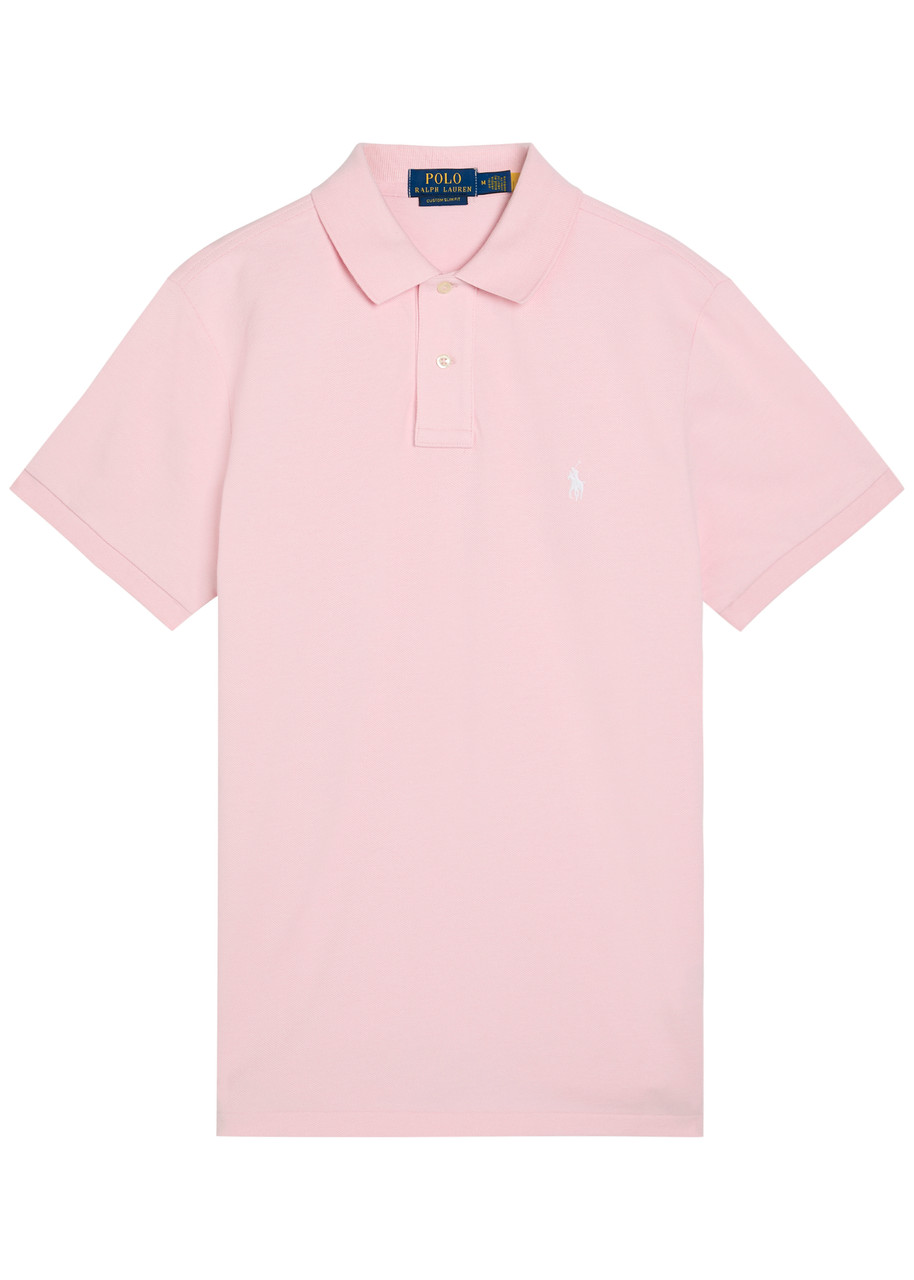 Polo Ralph Lauren Logo Cotton Polo Shirt – Pink Polo Ralph Lauren Logo Cotton Polo Shirt – Pink