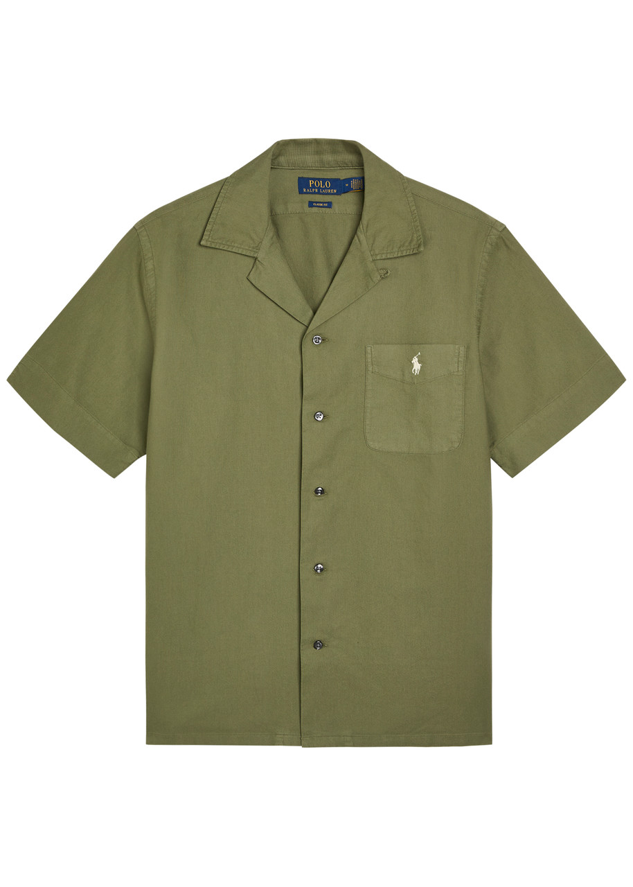 Polo Ralph Lauren Logo-embroidered Cotton Shirt – Green Polo Ralph Lauren Logo-embroidered Cotton Shirt – Green