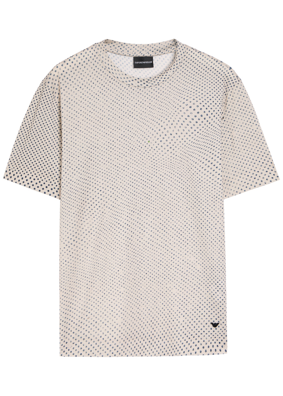 Emporio Armani Printed Jersey shirt – White Emporio Armani Printed Jersey shirt – White