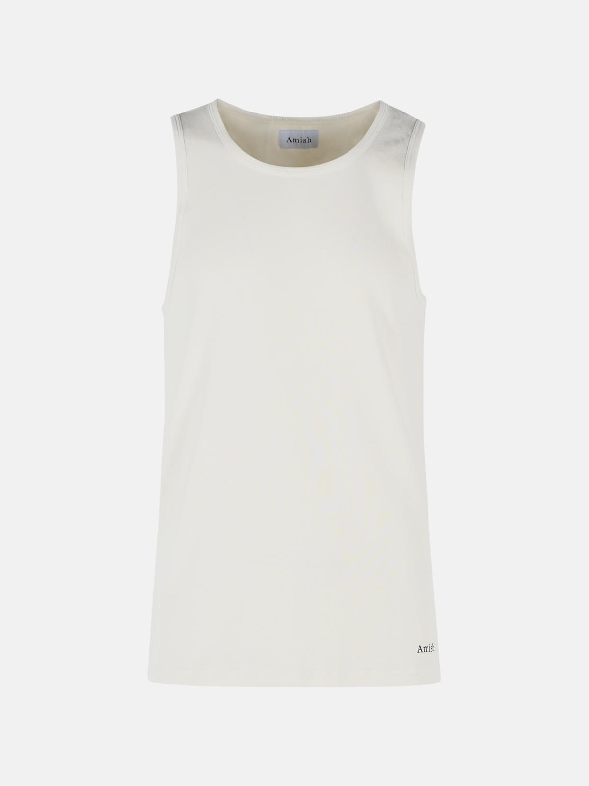 AMISH ‘Ecru’ Cotton Tank Top AMISH ‘Ecru’ Cotton Tank Top