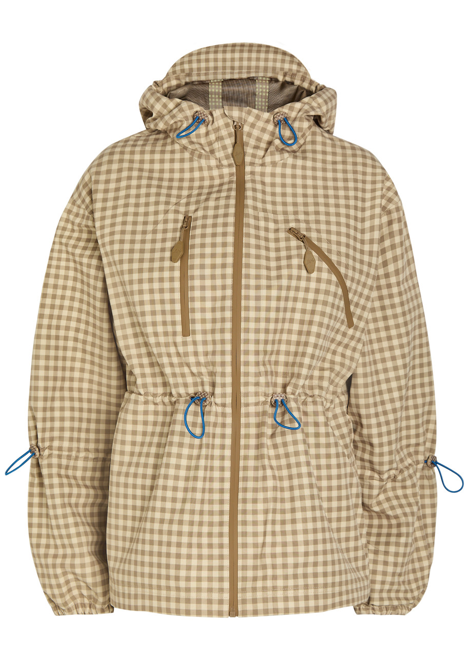 Damson Madder Matlida Gingham Waterproof Raincoat – Brown – L Damson Madder Matlida Gingham Waterproof Raincoat – Brown – L