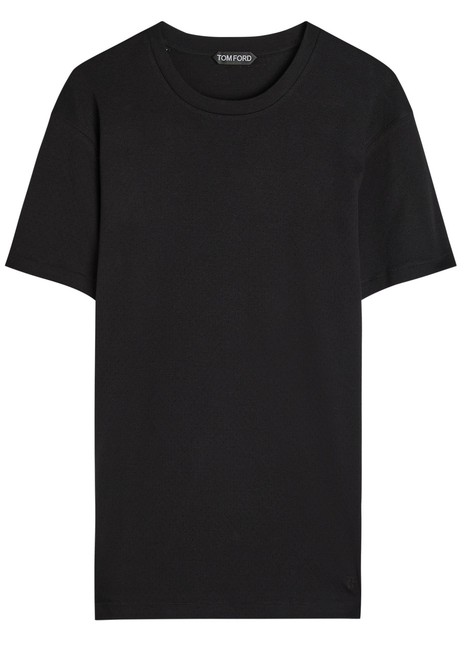 Tom Ford Perforated Cotton shirt – Black – IT S Tom Ford Perforated Cotton shirt – Black – IT S