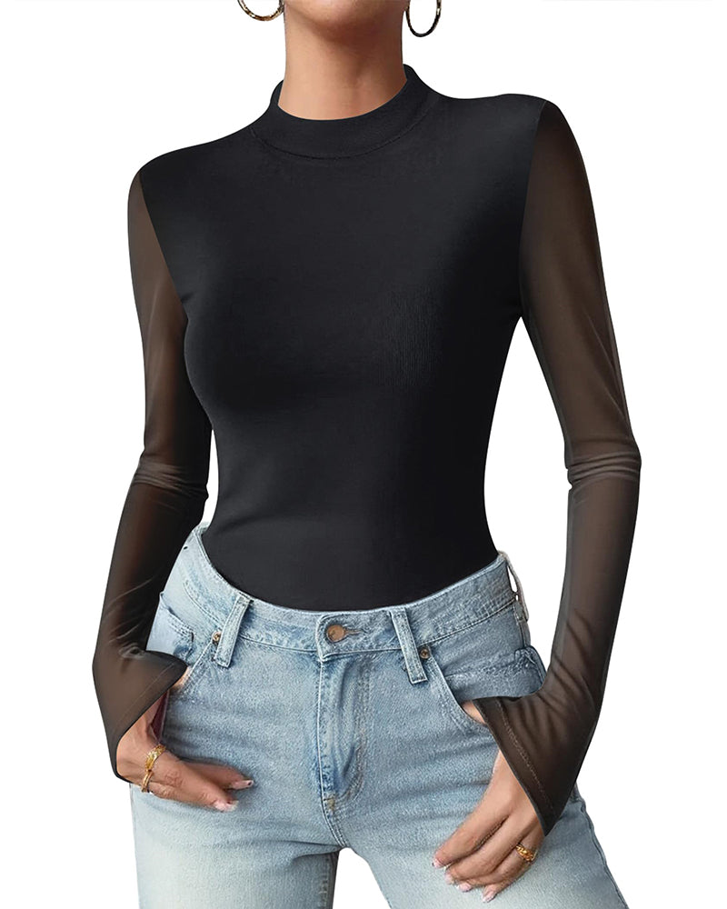 Fashion Slim Fit Mesh Long Sleeve Underwear shirt Fashion Slim Fit Mesh Long Sleeve Underwear shirt