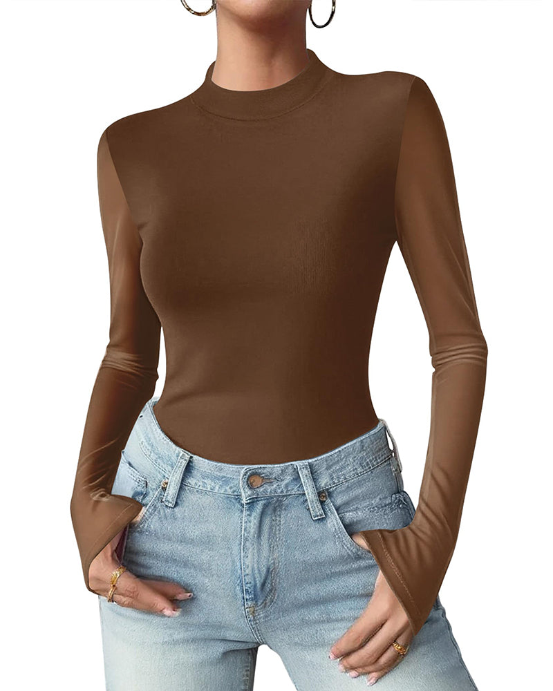 Fashion Slim Fit Mesh Long Sleeve Underwear shirt Fashion Slim Fit Mesh Long Sleeve Underwear shirt