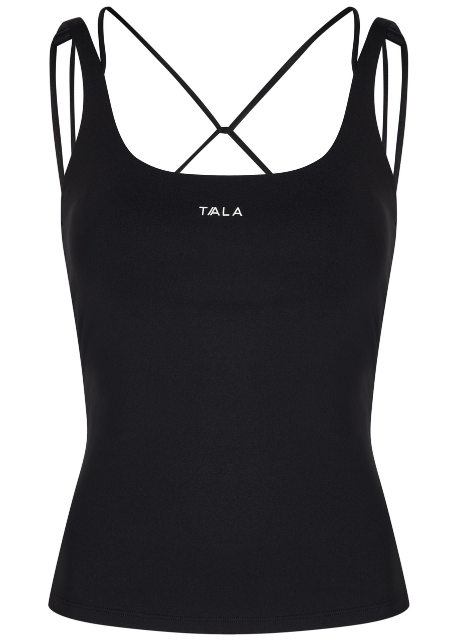 Tala Skinluxe Multi Strap Stretch-jersey Tank top – Black – S – S Tala Skinluxe Multi Strap Stretch-jersey Tank top – Black – S – S