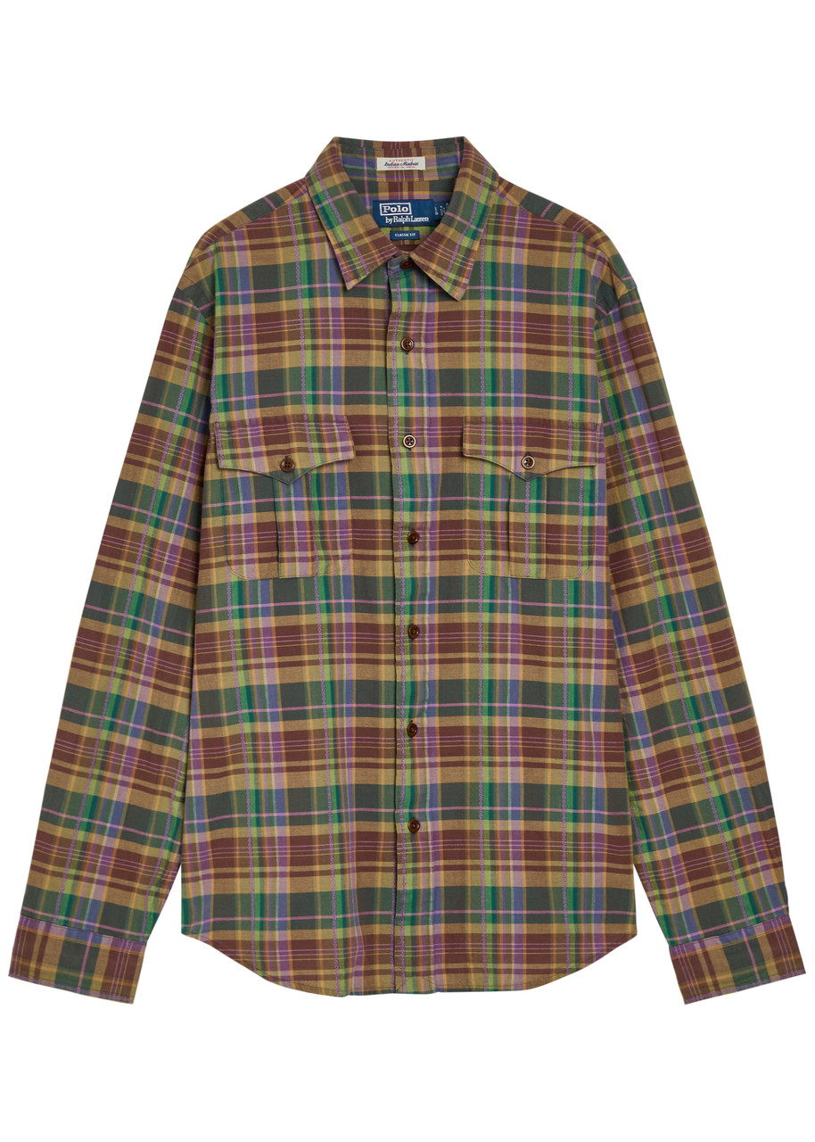 Polo Ralph Lauren Plaid Cotton Shirt – Brown Polo Ralph Lauren Plaid Cotton Shirt – Brown