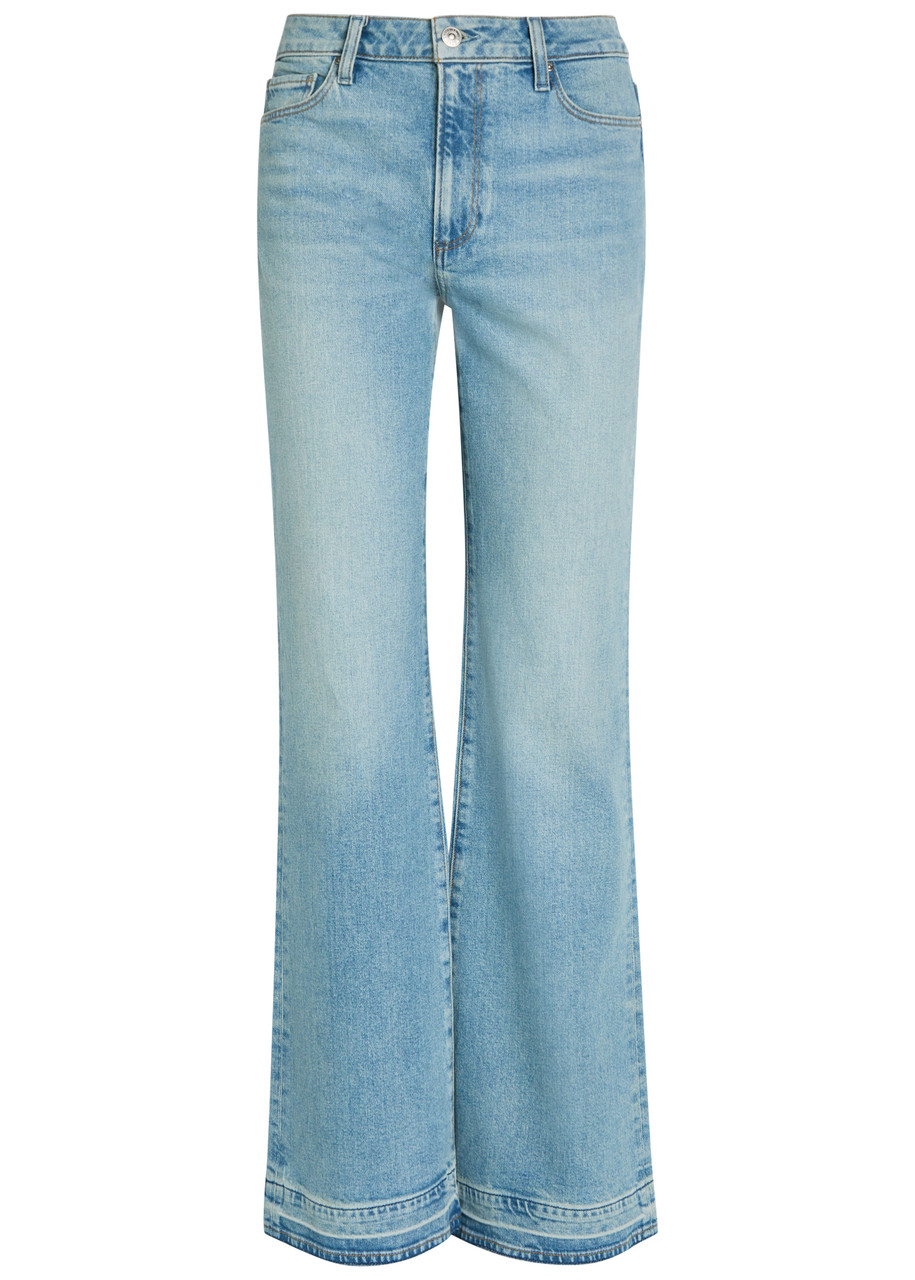 Paige Sofia Flared-leg Jeans – Light Blue – W M Paige Sofia Flared-leg Jeans – Light Blue – W M
