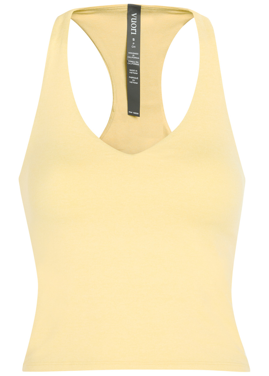 Vuori Halo Performance . Jersey Workout Tank top – Yellow – M M Vuori Halo Performance . Jersey Workout Tank top – Yellow – M M