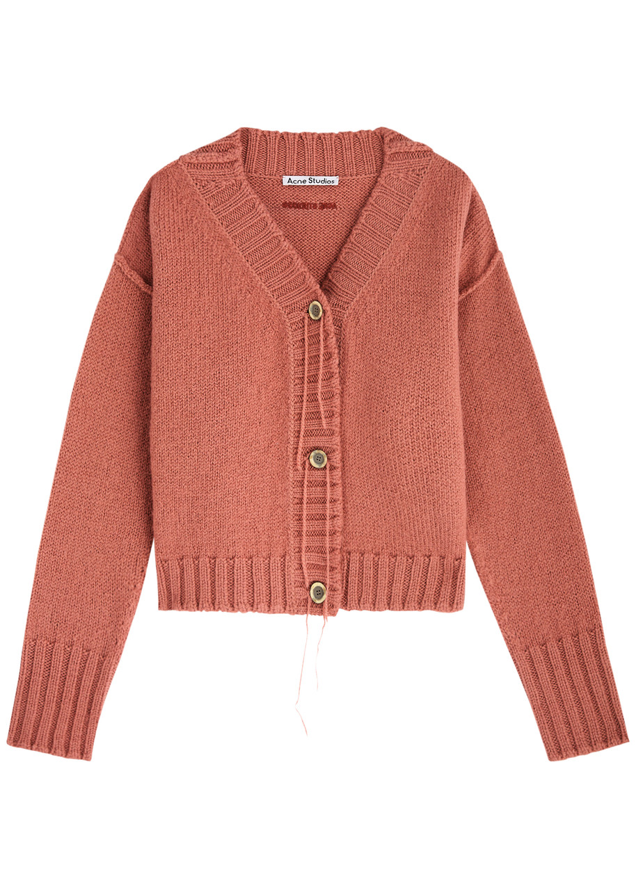 Acne Studios Krypton Wool Cardigan – Pink – L L Acne Studios Krypton Wool Cardigan – Pink – L L
