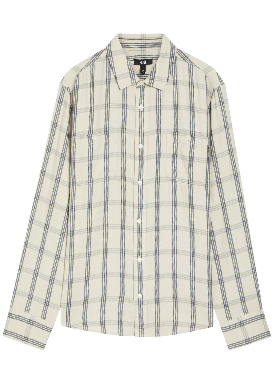 Paige Everett Checked Flannel Shirt – Blue Paige Everett Checked Flannel Shirt – Blue
