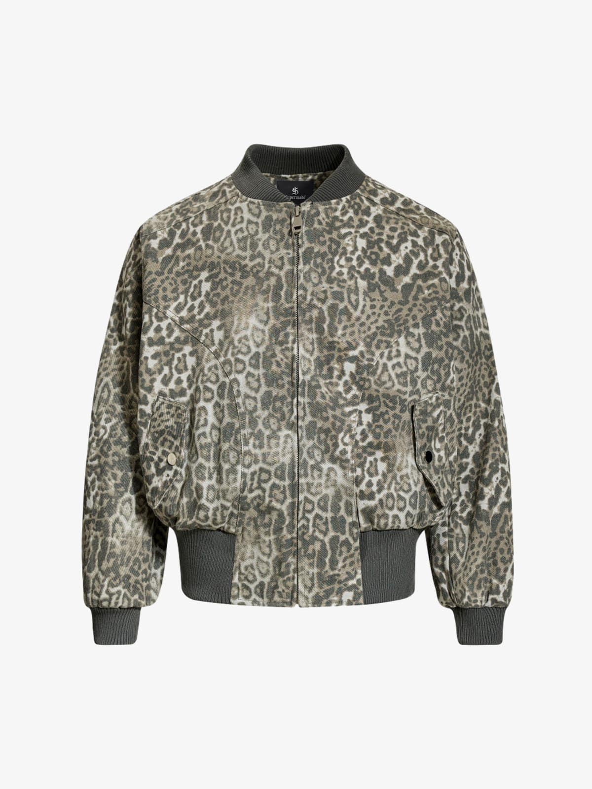 Vintage Leopard Print Bomber Jacket Vintage Leopard Print Bomber Jacket