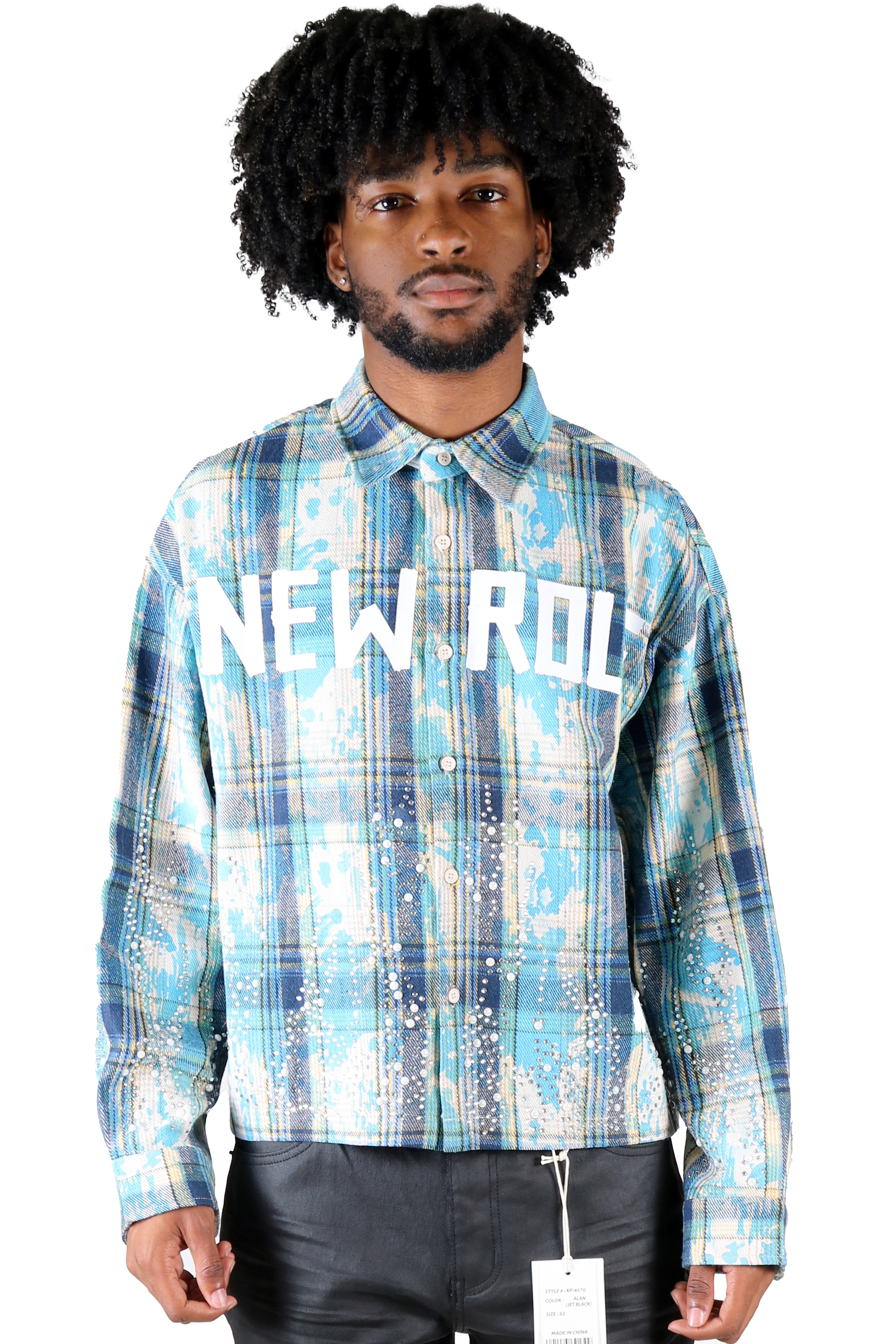 ASHEN Heavy Flannel Crop Top Button Down Shirt ASHEN Heavy Flannel Crop Top Button Down Shirt
