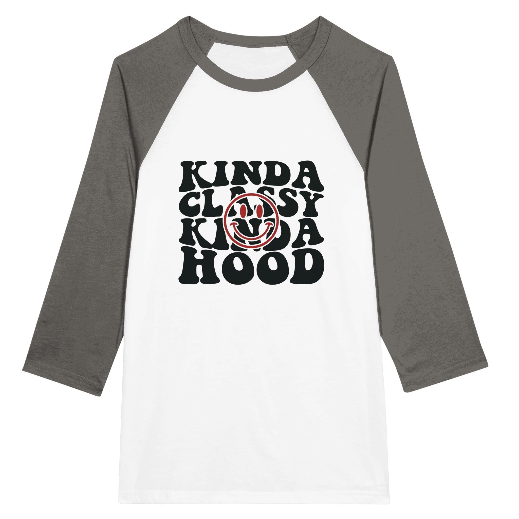 Kind of Classy – Kind of Hood – Unisex Sleeve Raglan Shirt – Black HeatherBlack Kind of Classy – Kind of Hood – Unisex Sleeve Raglan Shirt – Black HeatherBlack