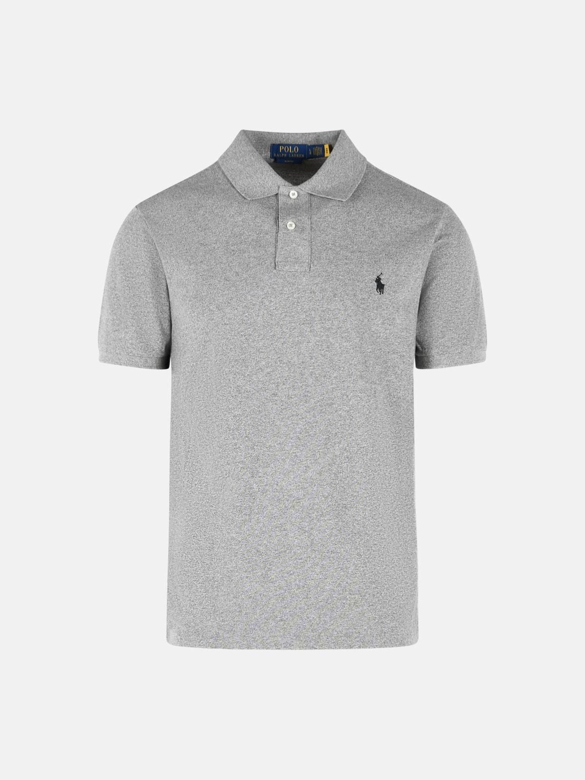 POLO RALPH LAUREN Grey Cotton Polo Shirt