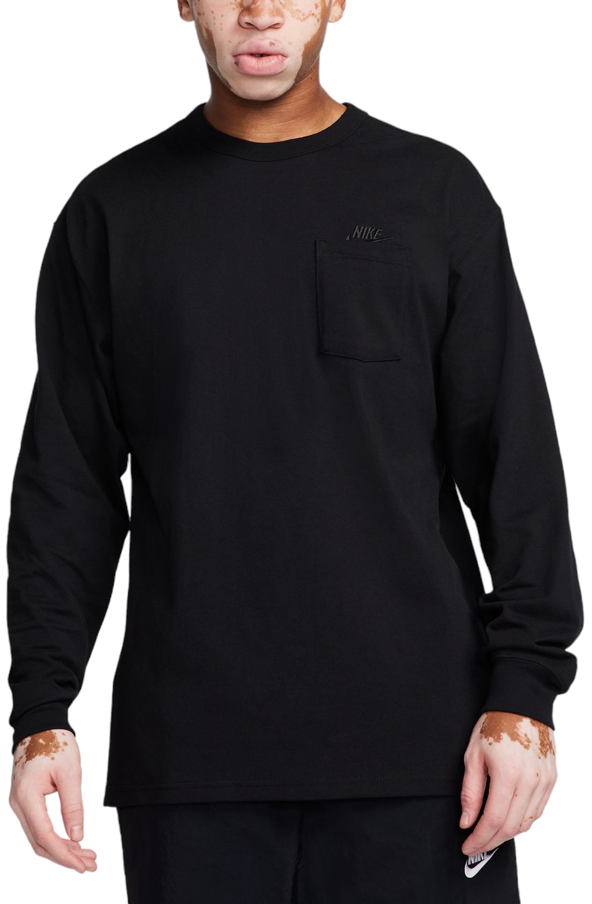 Men Sportswear Premium Essentials Long-Sleeve Pocket Shirt Black shirts Black Men Sportswear Premium Essentials Long-Sleeve Pocket Shirt Black shirts Black