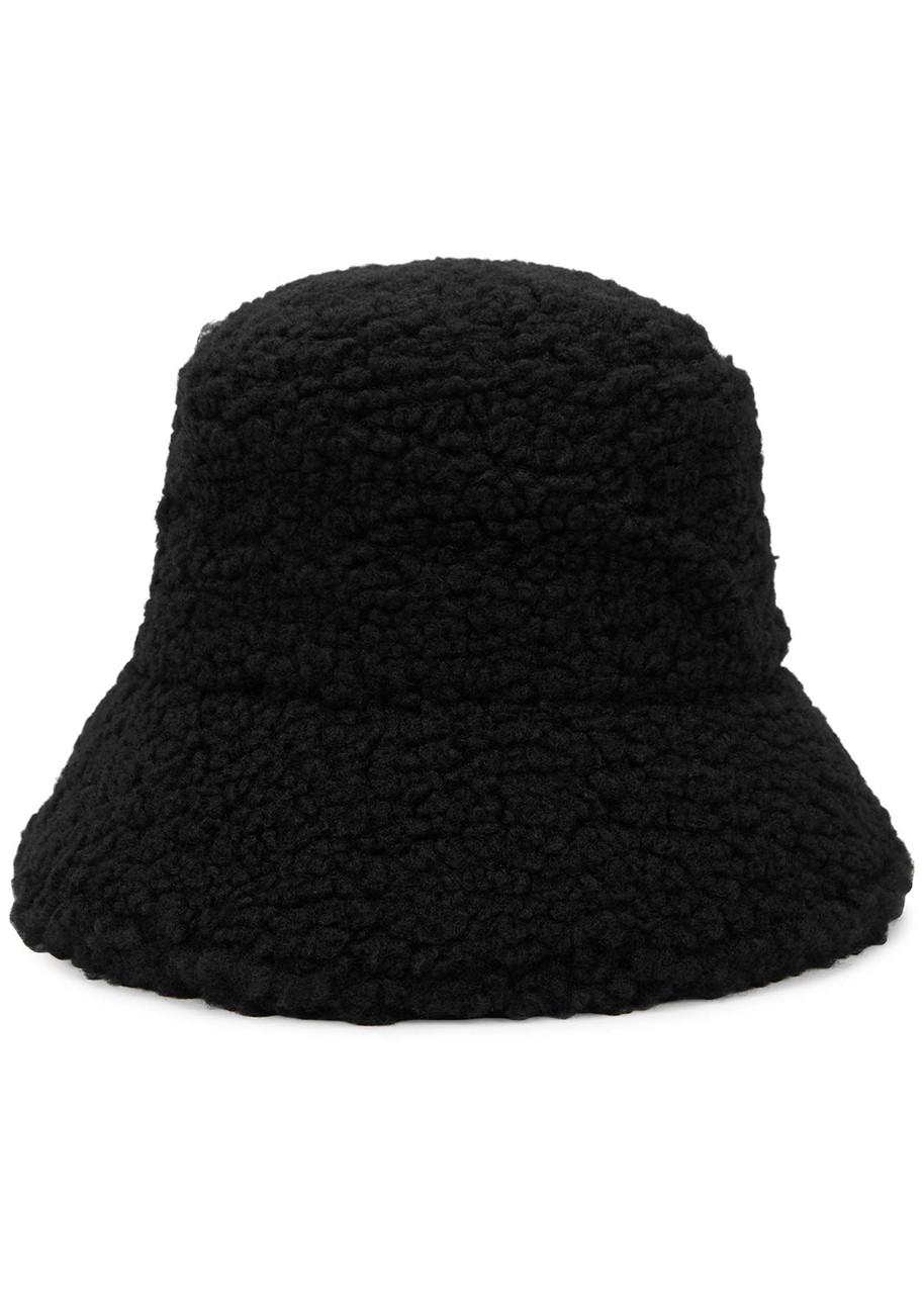 Lack OF Color Teddy Black Fleece Bucket hat Lack OF Color Teddy Black Fleece Bucket hat