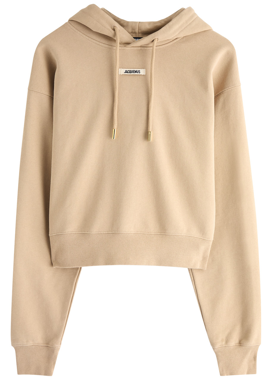 Jacquemus Le Hoodie Gros Grain Hooded Cotton Sweatshirt – Beige – L L Jacquemus Le Hoodie Gros Grain Hooded Cotton Sweatshirt – Beige – L L