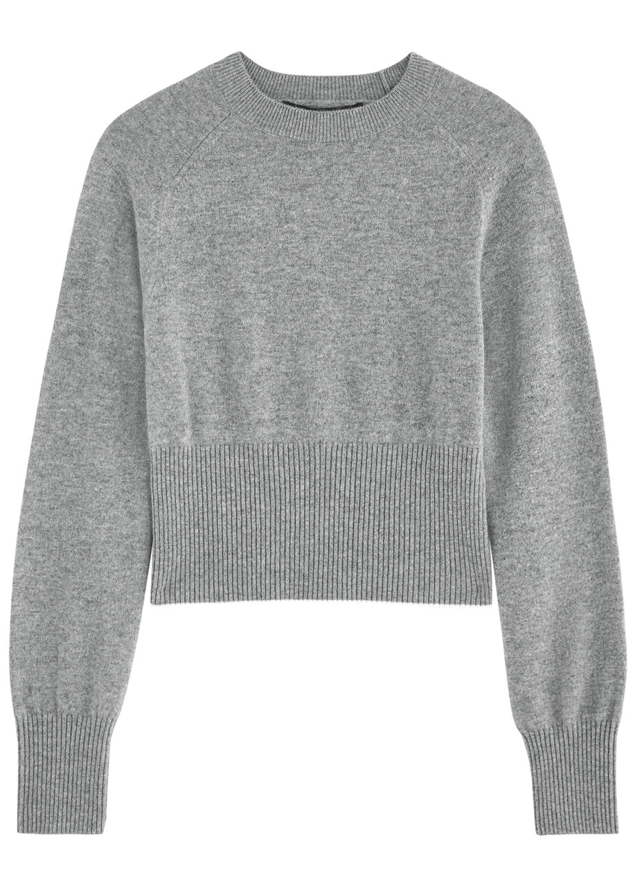 Jacquemus La Maille Soglia Cashmere-blend Jumper – Grey – S Jacquemus La Maille Soglia Cashmere-blend Jumper – Grey – S