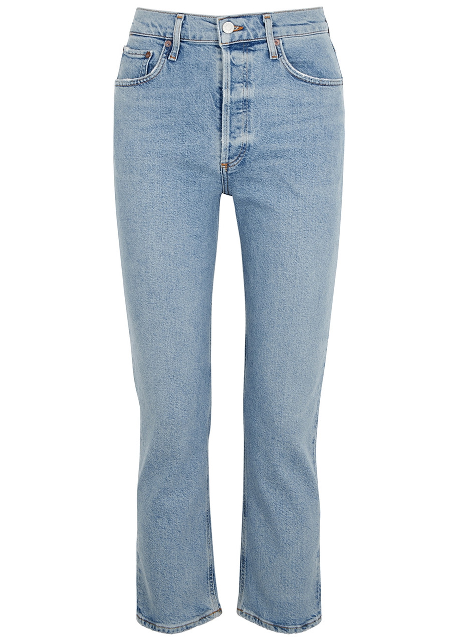 Agolde Riley Light Blue Slim-leg Jeans – W Agolde Riley Light Blue Slim-leg Jeans – W