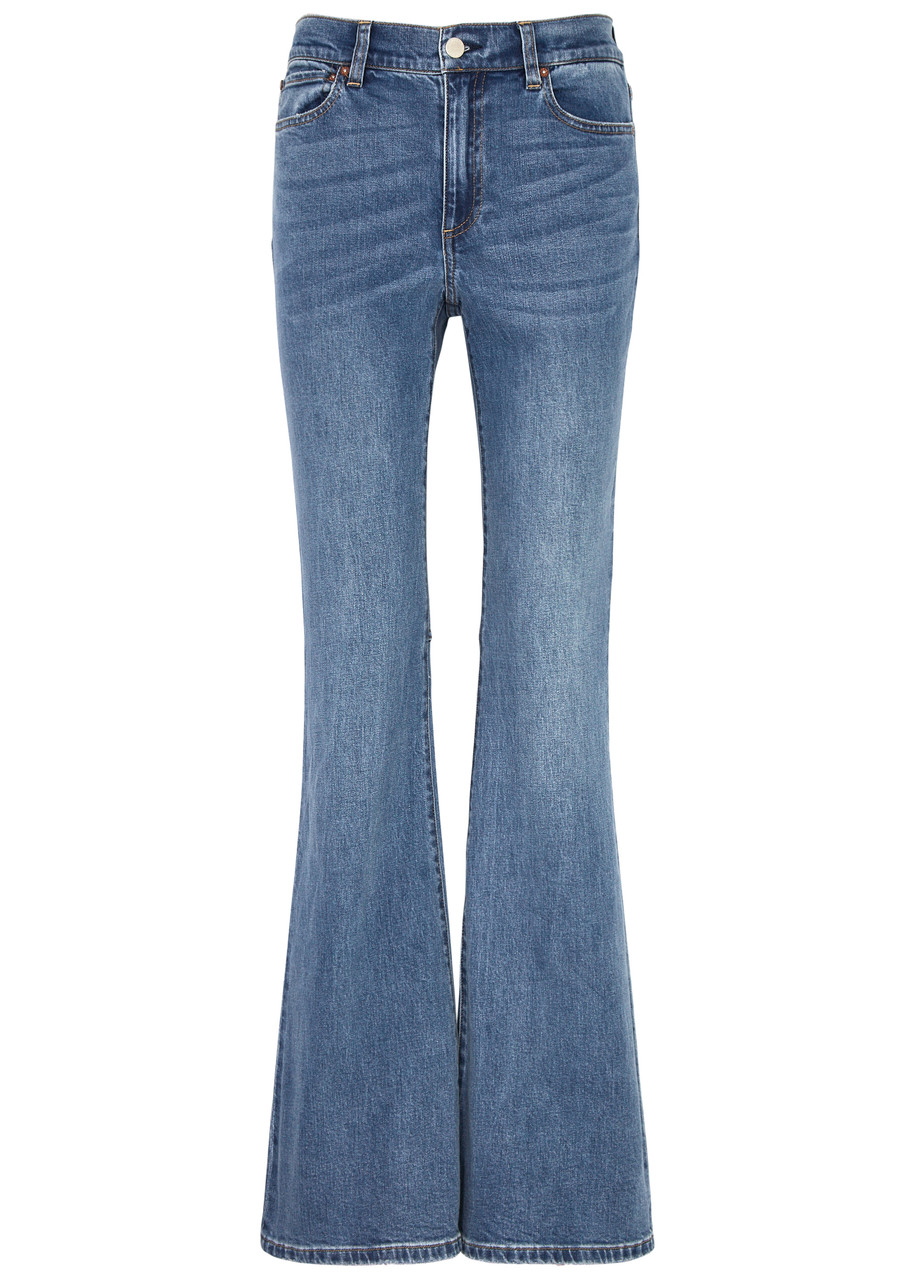Alice + Olivia Stacey Flared-leg Jeans – Blue – W S Alice + Olivia Stacey Flared-leg Jeans – Blue – W S