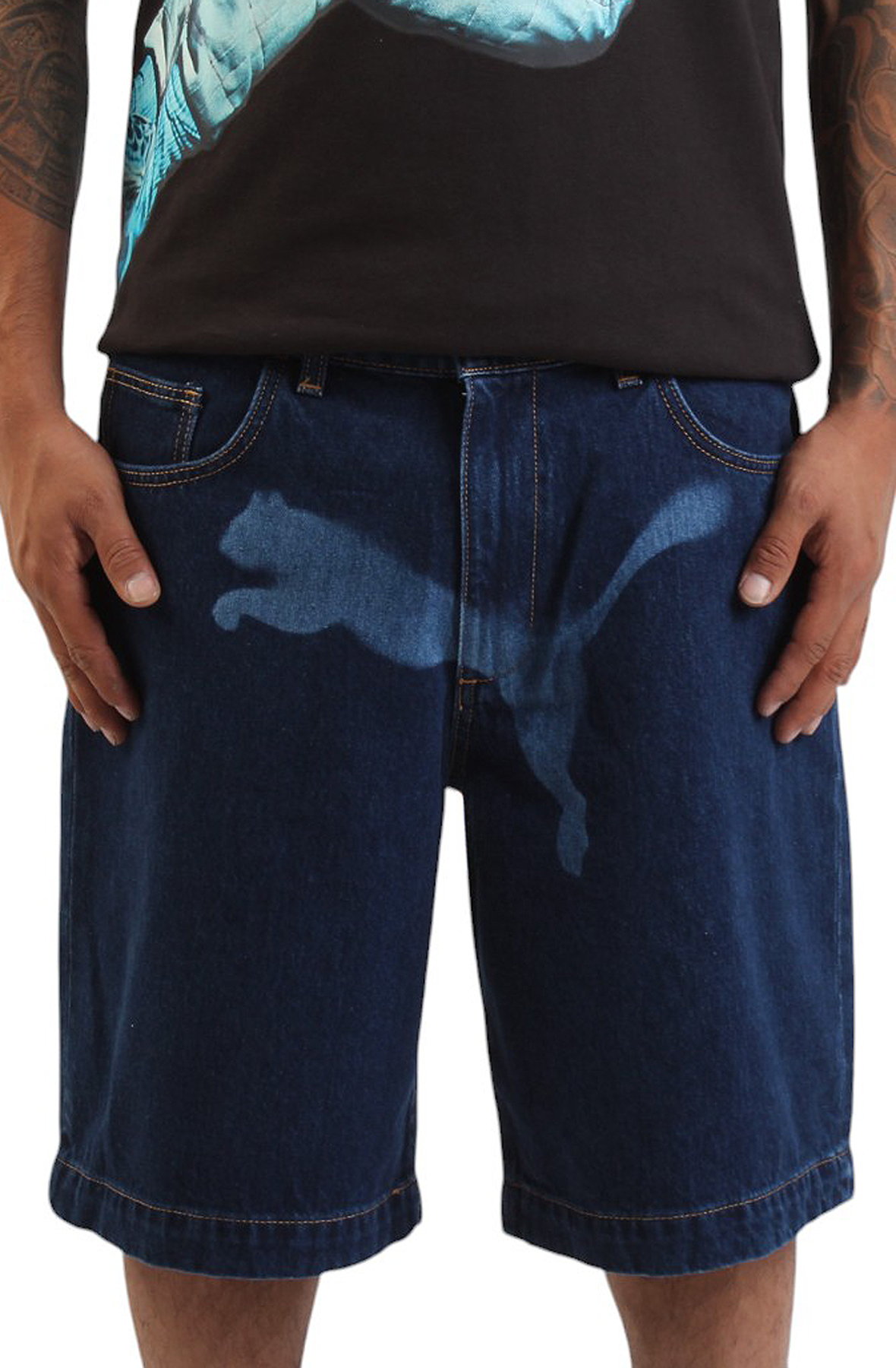 Men A$AP ROCKY x PUMA Denim Shorts Dark Denim Shorts Dark Denim Men A$AP ROCKY x PUMA Denim Shorts Dark Denim Shorts Dark Denim