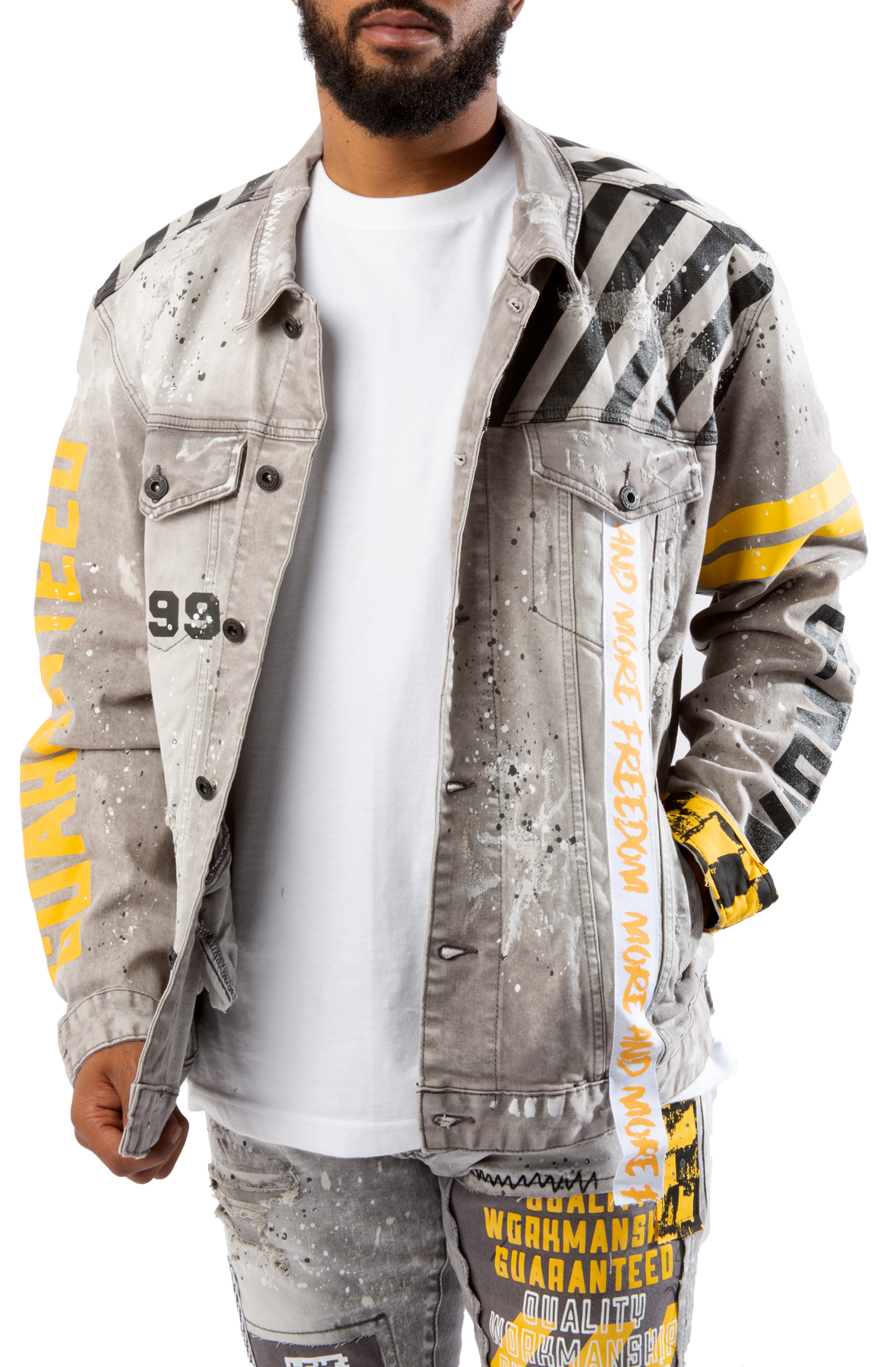 Men Caveat Denim Jacket Grey Jackets Grey Men Caveat Denim Jacket Grey Jackets Grey