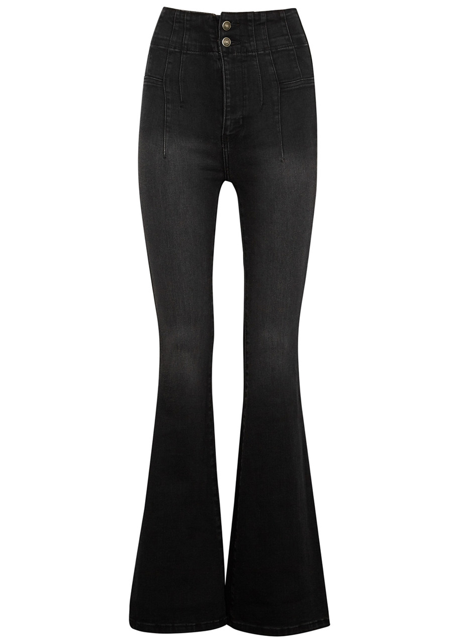 Free People Jayde Black Flared Jeans – W Free People Jayde Black Flared Jeans – W