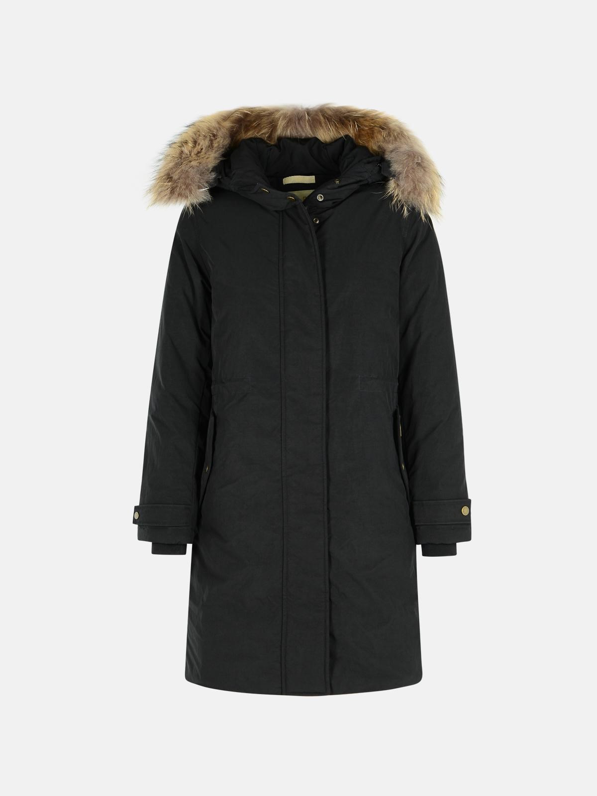 WOOLRICH Black Polyester Blend Parka