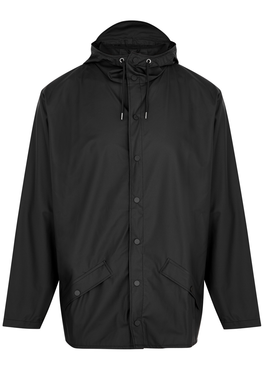 Rains Short Matte Waterproof Raincoat – Black Rains Short Matte Waterproof Raincoat – Black