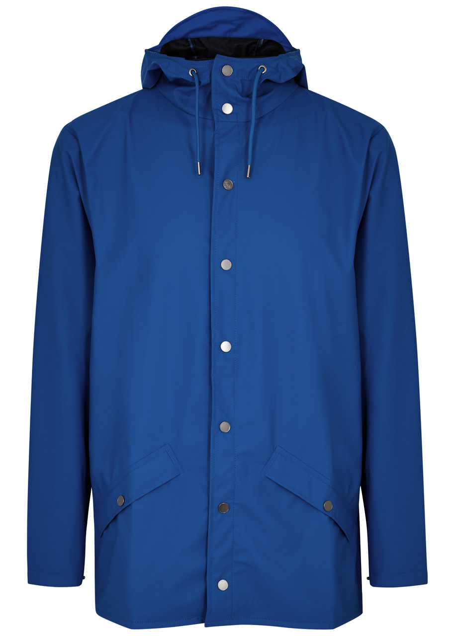 Rains Short Matte Waterproof Raincoat – Blue Rains Short Matte Waterproof Raincoat – Blue