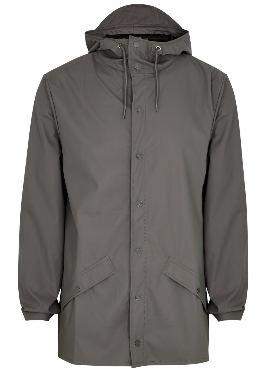 Rains Short Matte Waterproof Raincoat – Grey Rains Short Matte Waterproof Raincoat – Grey