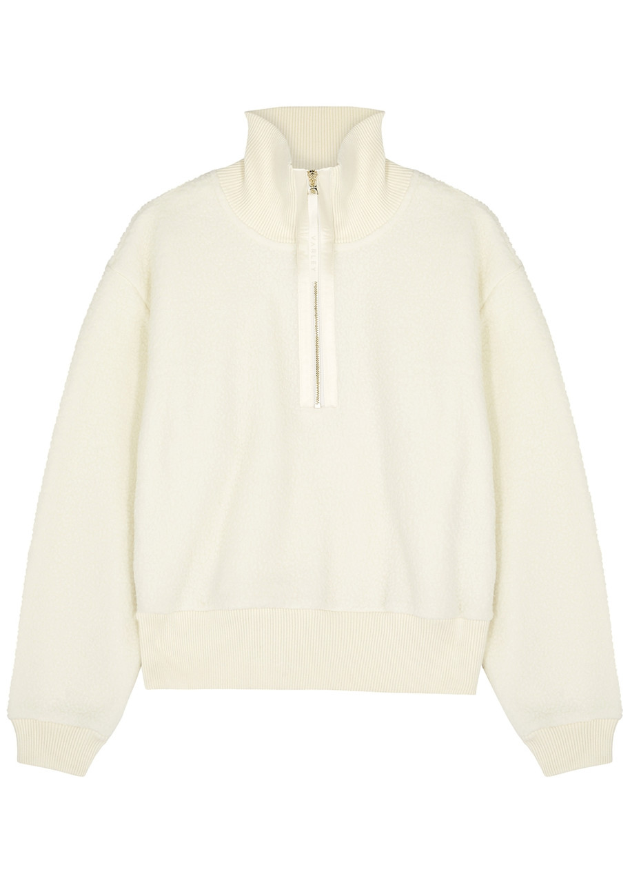 Varley Roselle Half-zip Fleece Sweatshirt – Cream Varley Roselle Half-zip Fleece Sweatshirt – Cream