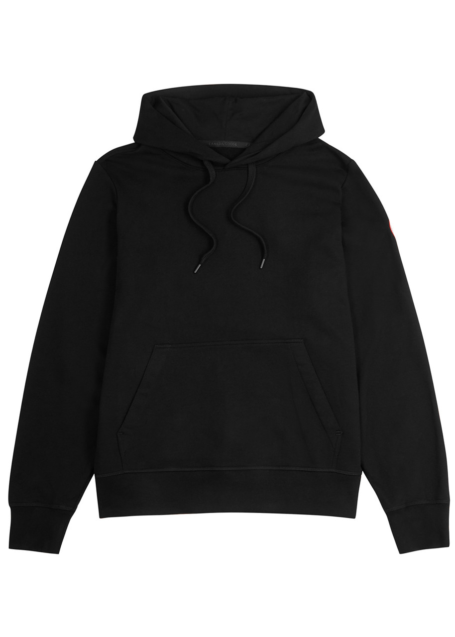 Canada Goose Huron Black Hooded Cotton Sweatshirt Canada Goose Huron Black Hooded Cotton Sweatshirt