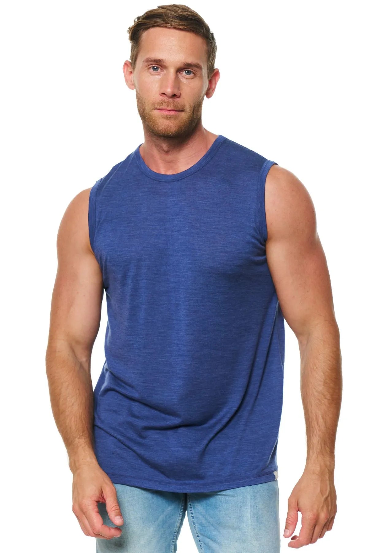 Men’s Merino Wool Tank Top Windsor Blue Men’s Merino Wool Tank Top Windsor Blue