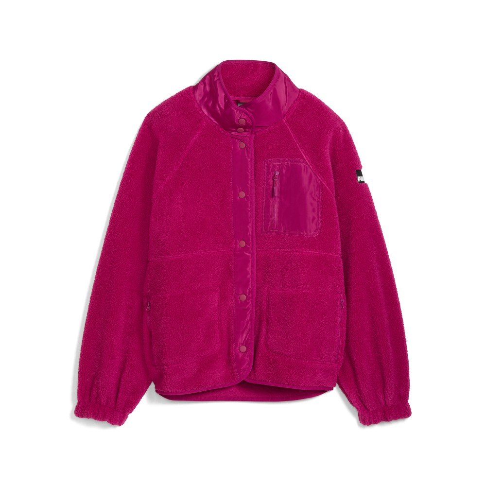PUMA Sherpa Fleece Pocket Full Zip Jacket PUMA Sherpa Fleece Pocket Full Zip Jacket