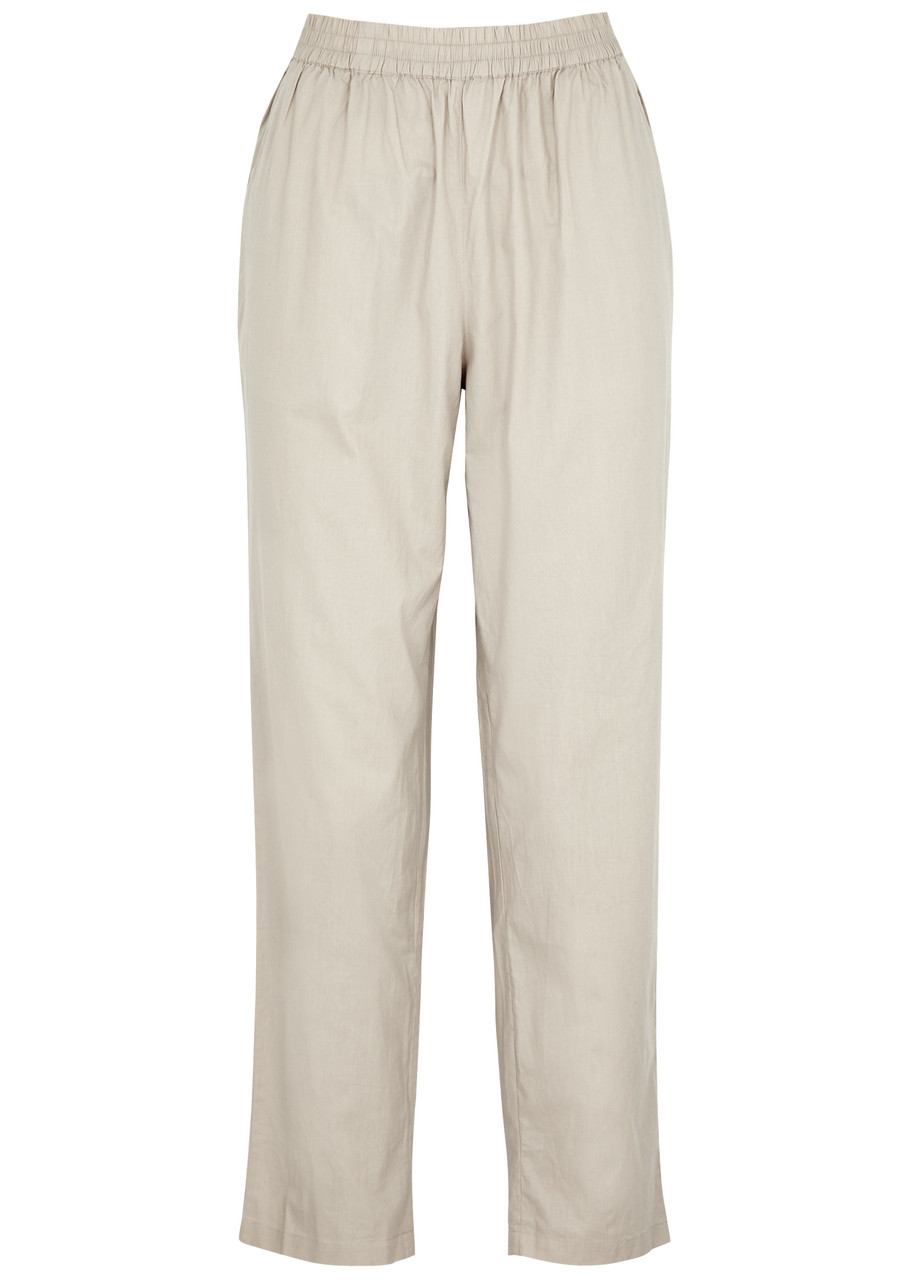 Skall Studio Edgar Cotton-poplin Trousers – Light Grey Skall Studio Edgar Cotton-poplin Trousers – Light Grey